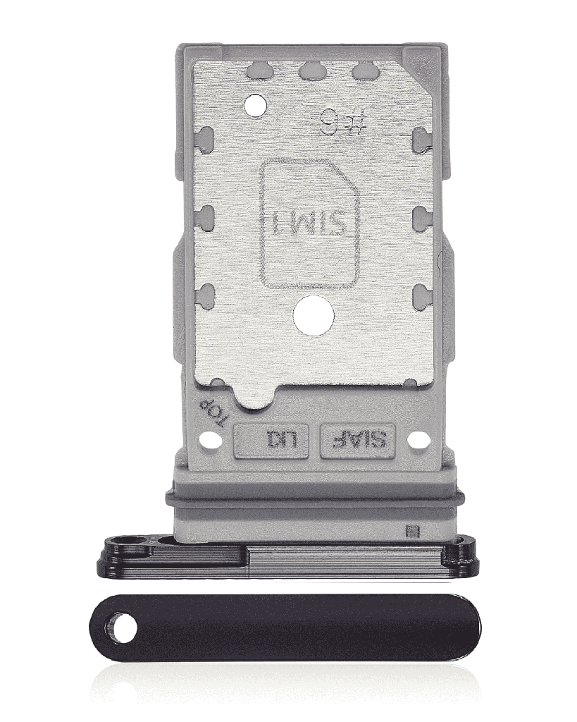 Dual Sim Card Tray Compatible For Samsung Galaxy S23 5G / S23 Plus 5G (Phantom Black)