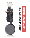 Home Button Solution Compatible For iPhone 7 / 7 Plus / 8 / 8 Plus / SE (2020) / SE (2022) (Jet / Matte Black) (Version 8.1 / JC / Individually Tested For Functionality)
