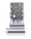 Dual Sim Card Tray Compatible For Samsung Galaxy S21 Ultra (Phantom Silver)