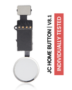 Home Button Solution Compatible For iPhone 7 / 7 Plus / 8 / 8 Plus / SE (2020) / SE (2022) (Silver) (Version 8.1 / JC / Individually Tested For Functionality)