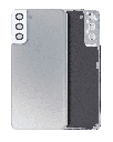 Back Cover Glass With Camera Lens Compatible For Samsung Galaxy S21 Plus (Service Pack) (Phantom Silver)