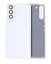 Back Cover Glass With Camera Lens Compatible For Samsung Galaxy S21 5G (No Logo) (Aftermarket Plus) (Phantom White)