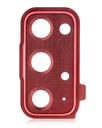 Back Camera Lens With Cover Bezel Ring Compatible For Samsung Galaxy S20 FE 4G / 5G (Cloud Red)