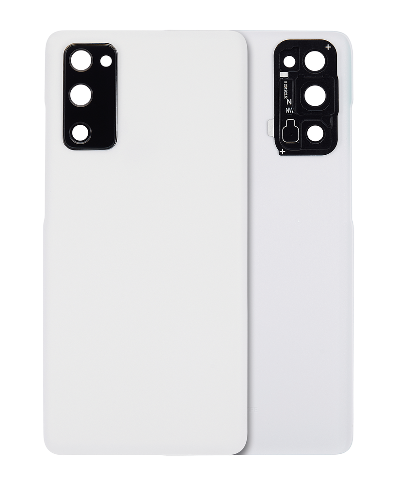Back cover Glass With Camera Lens Compatible For Samsung Galaxy S20 FE 5G (Aftermarket Plus) (Cloud White)