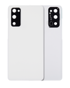 Back cover Glass With Camera Lens Compatible For Samsung Galaxy S20 FE 5G (Aftermarket Plus) (Cloud White)