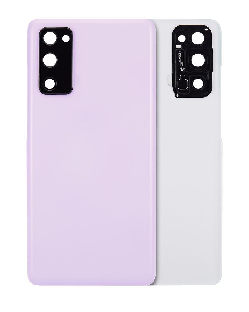 Back cover Glass With Camera Lens Compatible For Samsung Galaxy S20 FE 5G (Aftermarket Plus) (Cloud Lavender)