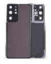 Back Cover Glass With Camera Lens Compatible For Samsung Galaxy S21 Ultra (No Logo) (Aftermarket Plus) (Phantom Brown)