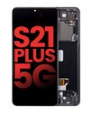 OLED Assembly With Frame Compatible For Samsung Galaxy S21 Plus 5G (Aftermarket Plus) (Phantom Black)
