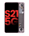 OLED Assembly With Frame Compatible For Samsung Galaxy S21 5G (Aftermarket Plus) (Phantom Violet)