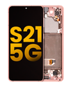 OLED Assembly With Frame Compatible For Samsung Galaxy S21 5G (Refurbished) (Phantom Pink)