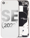 Back Housing W/ Small Components Pre-Installed Compatible For iPhone SE (2022) (Used OEM Pull: Grade C) (Starlight)