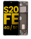 OLED Assembly With Frame Compatible For Samsung Galaxy S20 FE 4G / 5G (Refurbished) (Cloud White)