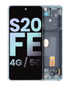 OLED Assembly With Frame Compatible For Samsung Galaxy S20 FE 4G / 5G (Service Pack) (Cloud Mint)