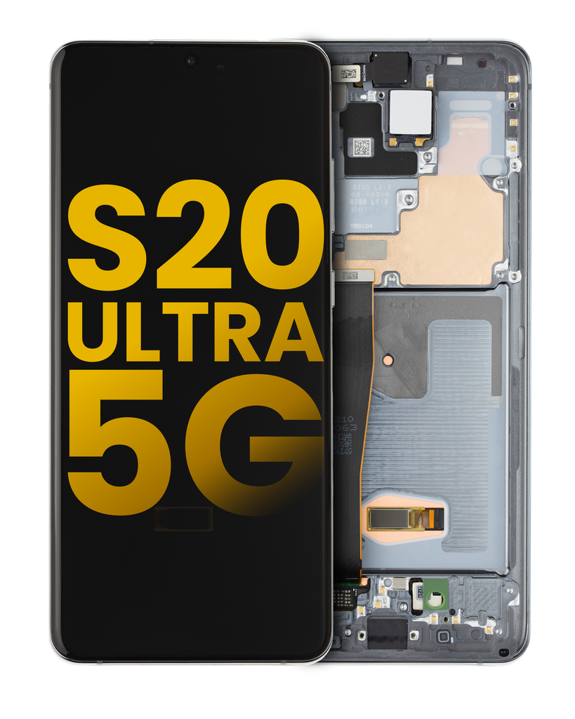 OLED Assembly With Frame Compatible For Samsung Galaxy S20 Ultra 5G (Refurbished) (Cosmic Gray)