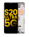 OLED Assembly With Frame Compatible For Samsung Galaxy S20 Ultra 5G (Refurbished) (Cloud White)