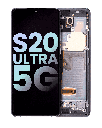 OLED Assembly With Frame Compatible For Samsung Galaxy S20 Ultra 5G (Service Pack) (Cosmic Gray)