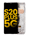 OLED Assembly With Frame Compatible For Samsung Galaxy S20 Plus 5G (Refurbished) (Cloud White)
