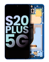 OLED Assembly With Frame Compatible For Samsung Galaxy S20 Plus 5G (Service Pack) (Aura Blue)