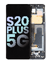 OLED Assembly With Frame Compatible For Samsung Galaxy S20 Plus 5G (Service Pack) (Cosmic Black)