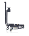 Charging Port Flex Cable Compatible For iPhone 12 Pro Max (Premium) (Silver)