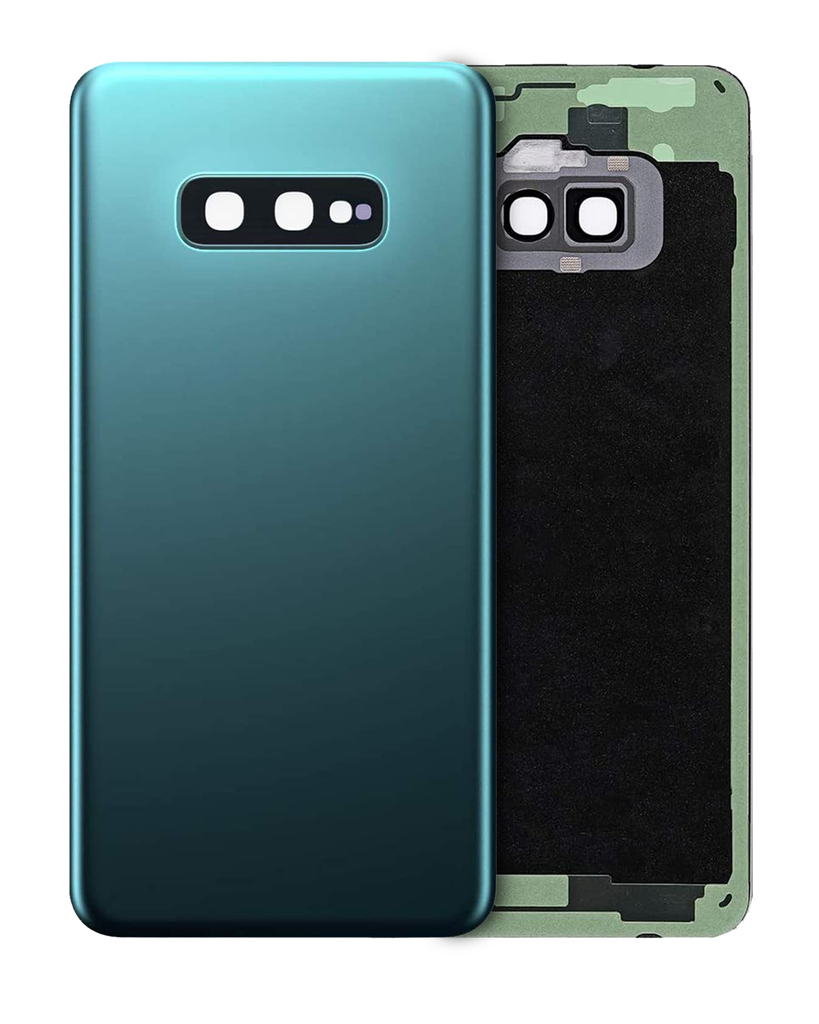 Back cover Glass With Camera Lens Compatible For Samsung Galaxy S10E (No Logo) (Aftermarket Plus) (Prism Green)