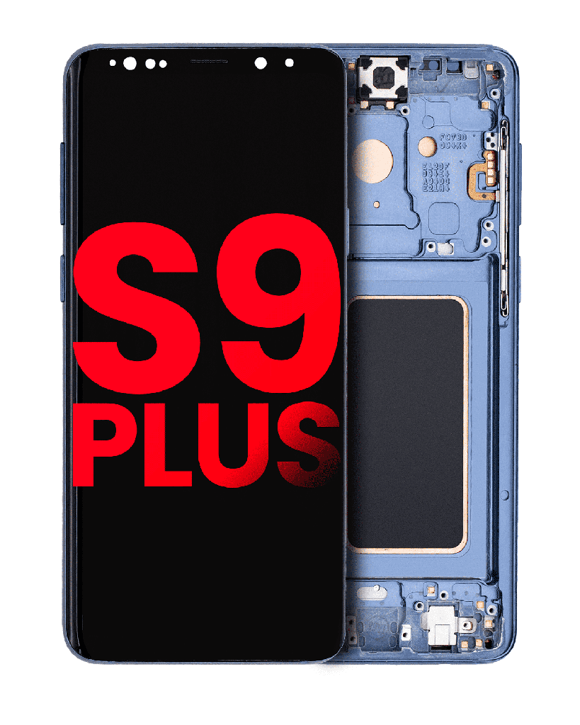 OLED Assembly With Frame Compatible For Samsung Galaxy S9 Plus (Aftermarket Plus) (Coral Blue)