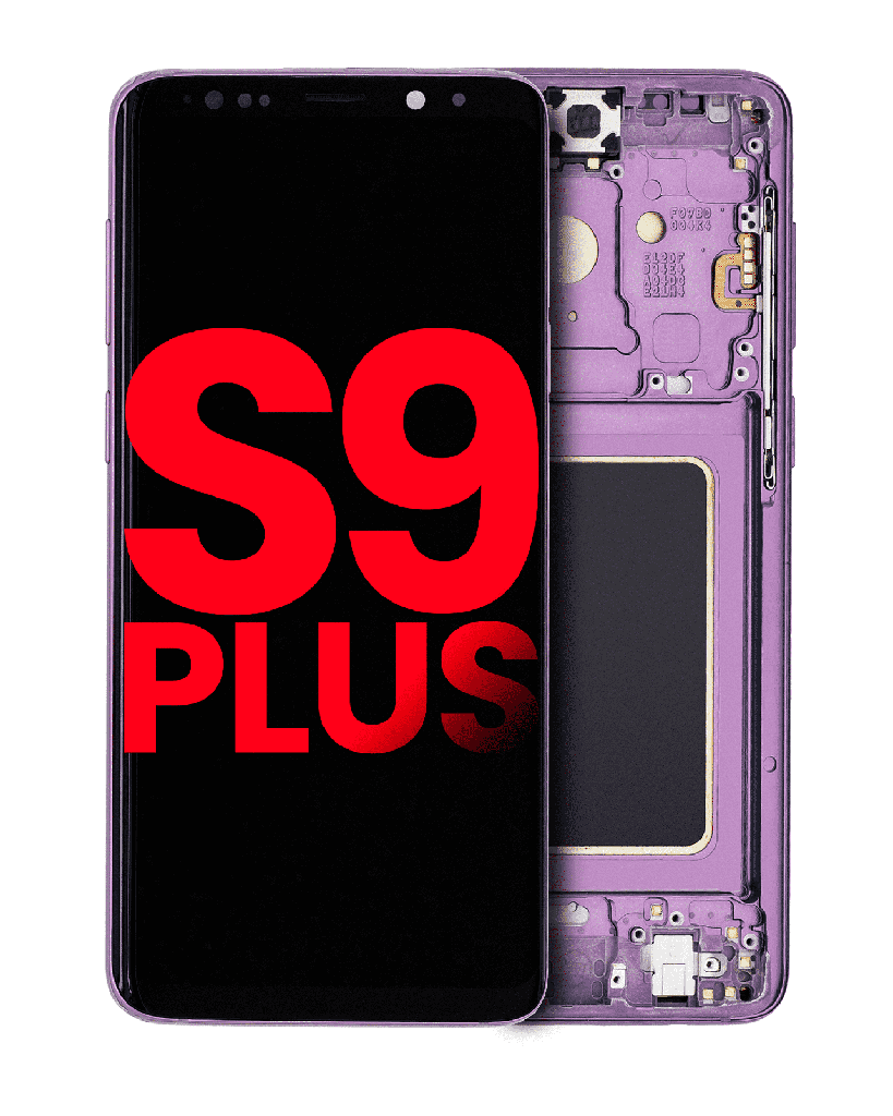 OLED Assembly With Frame Compatible For Samsung Galaxy S9 Plus (Aftermarket Plus) (Lilac Purple)
