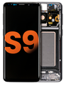 OLED Assembly With Frame Compatible For Samsung Galaxy S9 (Blemish: Grade A) (Midnight Black)