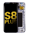 OLED Assembly With Frame Compatible For Samsung Galaxy S8 Plus (Refurbished) (Arctic Silver)