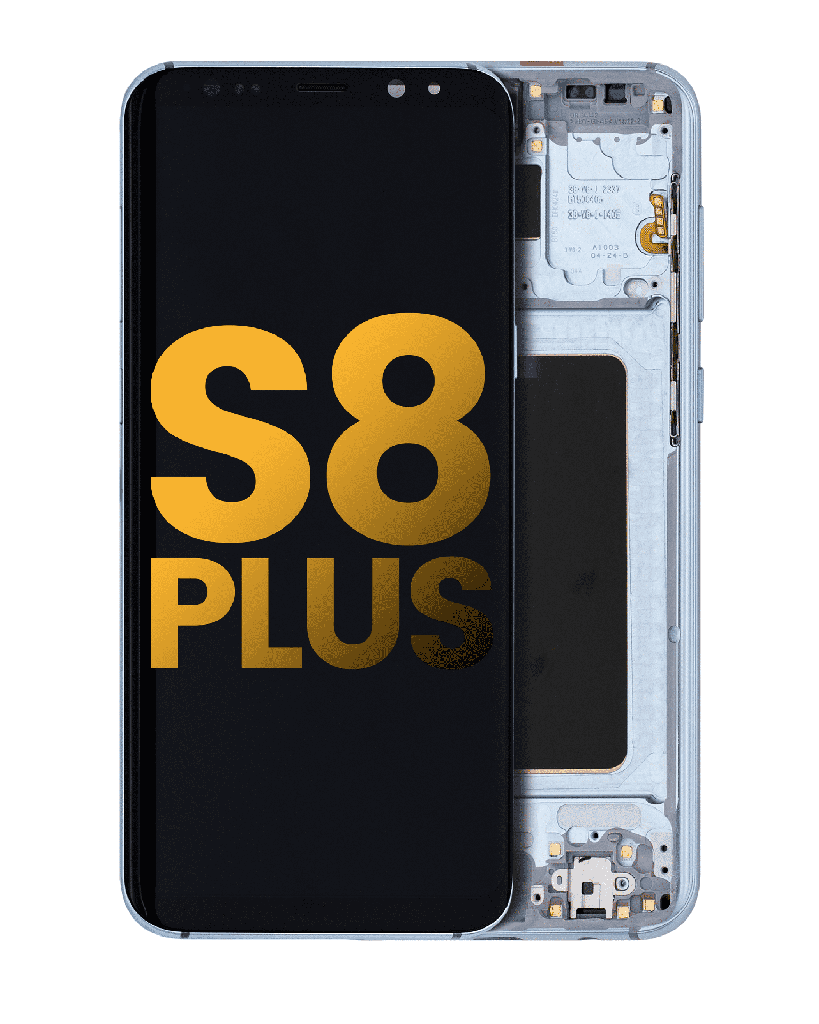 OLED Assembly With Frame Compatible For Samsung Galaxy S8 Plus (Refurbished) (Coral Blue)