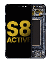 OLED Assembly With Frame Compatible For Samsung Galaxy S8 Active (Refurbished) (Meteor Gray)