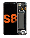 OLED Assembly With Frame Compatible For Samsung Galaxy S8 (Blemish: Grade C) (Midnight Black)