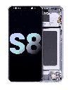 OLED Assembly With Frame Compatible For Samsung Galaxy S8 (Service Pack) (Orchid Gray)