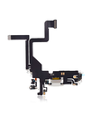 Charging Port Flex Cable Compatible For iPhone 14 Pro (Used OEM Pull) (Silver)