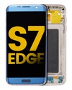 OLED Assembly With Frame Compatible For Samsung Galaxy S7 Edge (All US Models / G935A) (Refurbished) (Blue Coral)