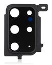 Back Camera Lens With Cover Bezel Ring Compatible For Samsung Galaxy S20 Plus (Cosmic Black)