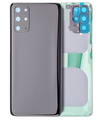 Back Cover Glass With Camera Lens Compatible For Samsung Galaxy S20 Plus (No Logo) (Aftermarket Plus) (Cosmic Black)