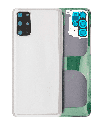 Back Cover Glass With Camera Lens Compatible For Samsung Galaxy S20 Plus (No Logo) (Aftermarket Plus) (Cloud White)