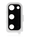 Back Camera Lens With Cover Bezel Ring Compatible For Samsung Galaxy S20 / S20 5G (Cloud White)