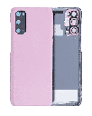 Back Cover Glass With Camera Lens Compatible For Samsung Galaxy S20 (No Logo) (Aftermarket Plus) (Cloud Pink)