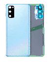 Back Cover Glass With Camera Lens Compatible For Samsung Galaxy S20 (Service Pack) (Cloud Blue)