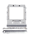 Sim Card Tray Compatible For Samsung Galaxy S20 5G UW (G981V) (Cloud White)