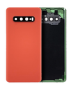 Back cover Glass With Camera Lens Compatible For Samsung Galaxy S10 Plus (Service Pack) (Flamingo Pink)