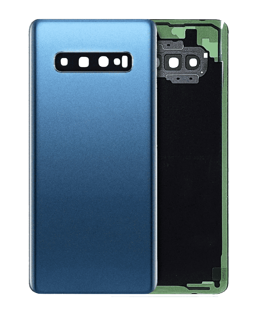 Back cover Glass With Camera Lens Compatible For Samsung Galaxy S10 Plus (Service Pack) (Prism Blue)