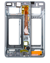 Mid-Frame Housing Compatible For Samsung Galaxy S10 Plus (With Small Parts) (Ceramic White)