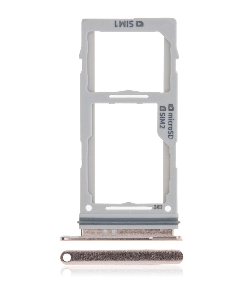 Dual Sim Card Tray Compatible For Samsung Galaxy S10 / S10 Plus / S10E (Ceramic White)