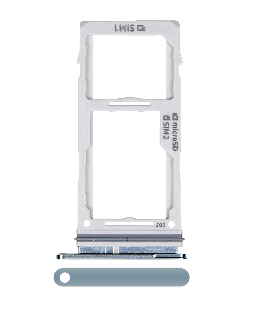 Dual Sim Card Tray Compatible For Samsung Galaxy S10 / S10 Plus / S10E (Prism Blue)