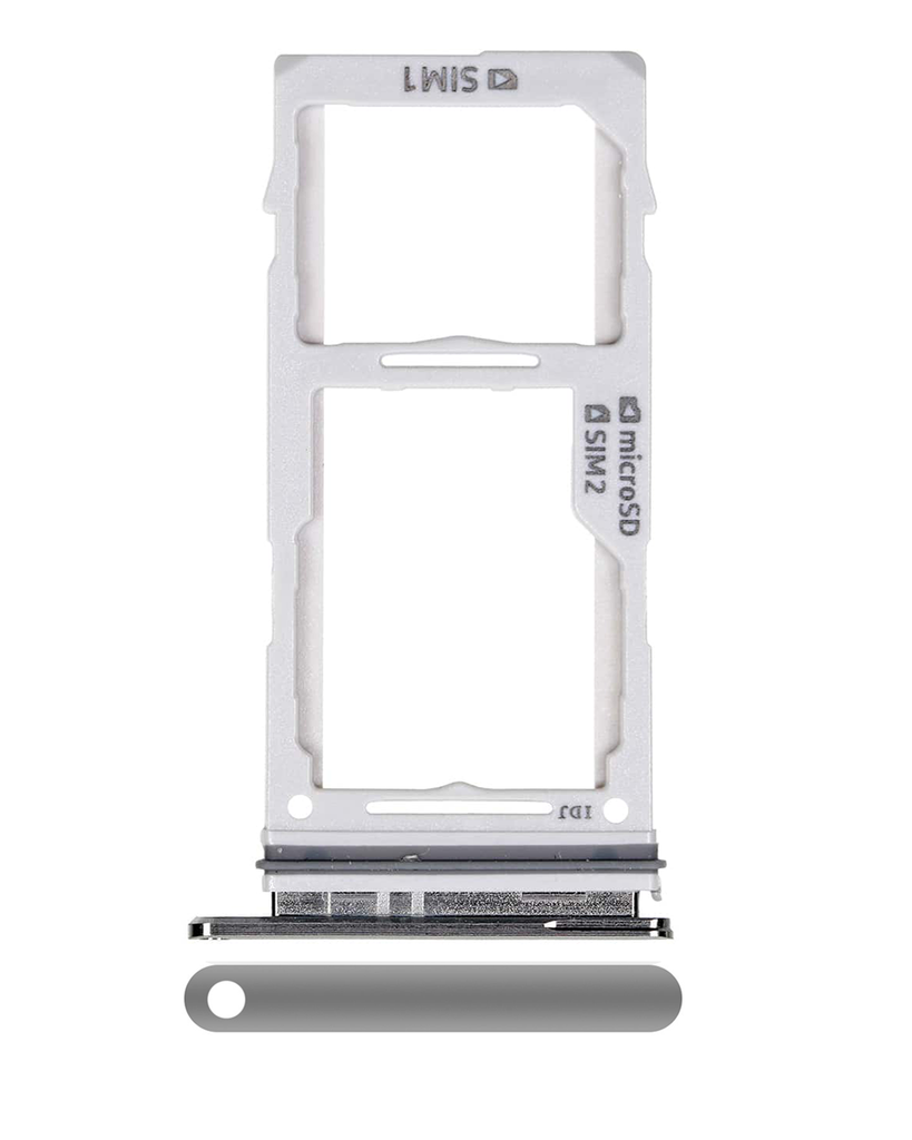 Dual Sim Card Tray Compatible For Samsung Galaxy S10 / S10 Plus (Prism / Ceramic Black)