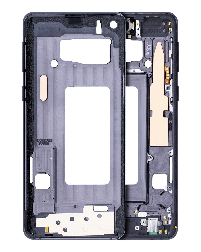 Mid-Frame Housing Compatible For Samsung Galaxy S10 (With Small Parts) (Prism Black)