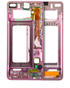 Mid-Frame Housing Compatible For Samsung Galaxy S10 (With Small Parts) (Flamingo Pink)